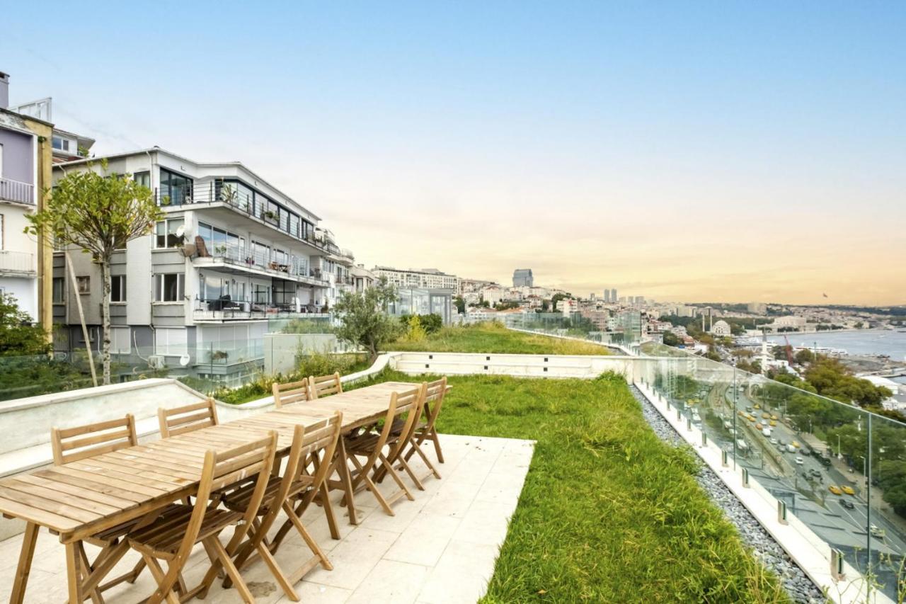 Excellent Flat W 360 Bosphorus View In Cihangir Istanbul Eksteriør bilde